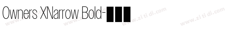 Owners XNarrow Bold字体转换